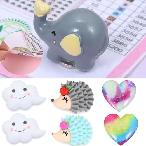 1PC Clouds Shape Diamond Painting Magnet Cover Minder Multifunction Cross Stitch Paper Cover Holder Fridge Magnet DIY Crafts