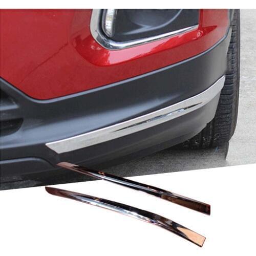 2 Pcs ABS Chrome Front Corner Bumper Trim For Chevrolet Trax 2014 2015 2016 2017 2018 2019 Car Accessories Sticker