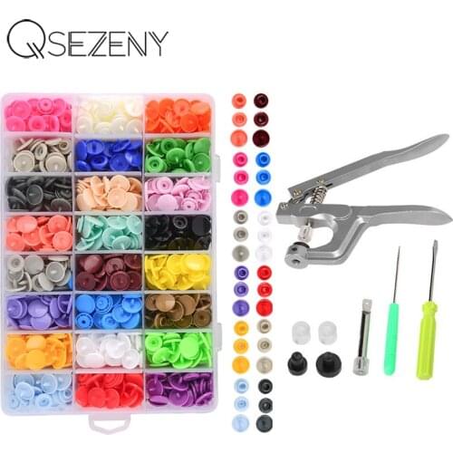 360 Sets T5 Plastic Snap Button With Snaps Pliers Tool Kit & Organizer Containers,Easy Replacing Snaps, Button Press Machine