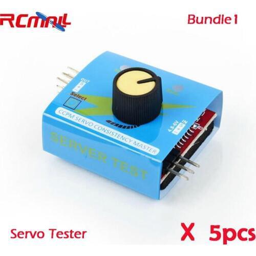 5PCS RCmall 3CH Digital Multi Servo Tester ECS RC Consistency CCMP Master Speed Controler Checker FS90R Servo 9G Servo FZ0011*5