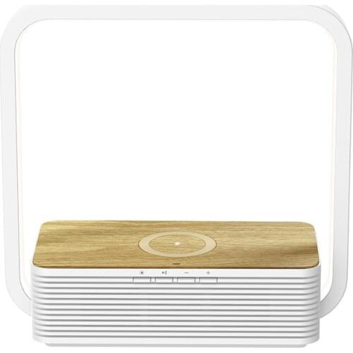 Smart Phone Wireless Charging Desk Lamp Bluetooth Speaker Multi-stage Lighting Adjustment Simple Modern Desk Lamp Gift