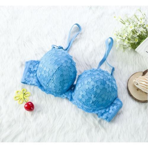 Wild breathable bra small chest thick cup gather close Furu adjustable underwear twelve colors to choose from