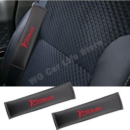 Car Safety Belt Covers For Citroen Picasso Car Seat Belt Carbon Fiber Leather Case Shoulder Pad Car Accessories