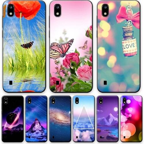 For ZTE A7 2019 Case Black TPU Cover For ZTE A7 2019 Cool Protective Phone Case For ZTE A7 2019 Soft Silicone Case Butterfly Cat