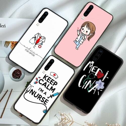 Nurse Doctor Medical Health Phone Case For Huawei P20 P30 P40 lite Pro P Smart 2019 Mate 10 20 Lite Pro Nova 5t