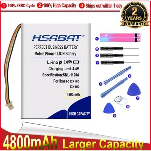 HSABAT 0 Cycle 4800mAh Battery for Ibasso DX160 DAP Player Replacement Accumulator