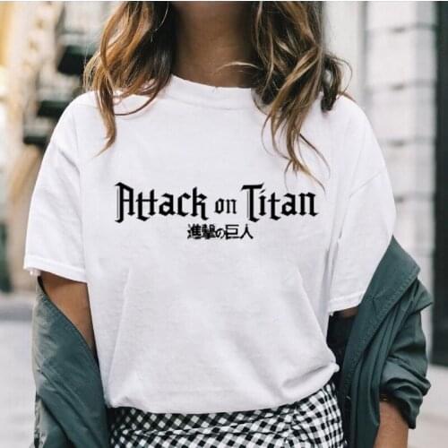 2021 Summer Hot Sale Attack on Titan New Style Vogue T Shirt 100% Cotton Short-sleev Japanese Anime O-neck Printed Streetwear