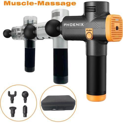 Phoenix A2 Muscle Massage Gun Relaxation Massage Gun Deep Tissue Massager Charging Deep Dynamic Therapy Vibrator Box Portable