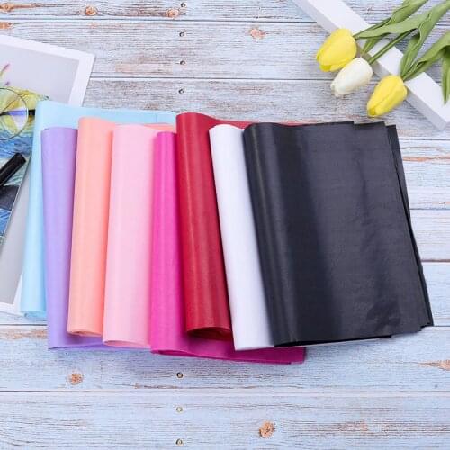 A4 Multicolor Tissue Paper Bookmark Gift Wrapping Papers Floral Bouquet Packing Valentines Day Wedding Party Decoration