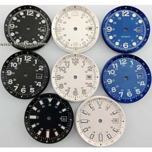 Bliger Sterile 33mm Watch Dial Date Kit ETA 2824/2836 Miyota 8215/8205/821A Movement Mens Watch Dial Parts