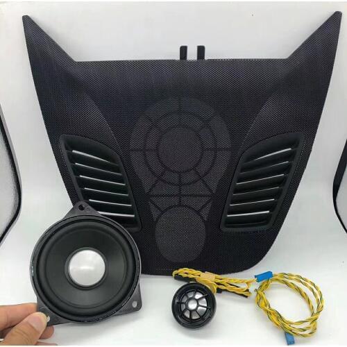 Center console speaker cover trim for BMW G30 car audio midrange loudspeaker tweeter trumpet horn for HI-FI music stereo upgrade