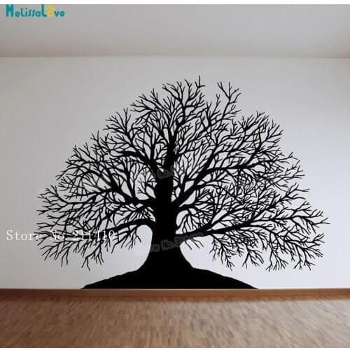 Winter Tree Wall Sticker 3d Large Vinilos Paredes Home Decoration For Living Room Bedroom Self-adhesive Art Murals Gift YT231