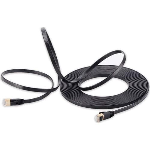 CAT7 Flat Ethernet Cable RJ45 Lan Cable Networking Ethernet Patch Cord for Computer Router Laptop 0.3m/0.5m/1m/2m/3m/5m