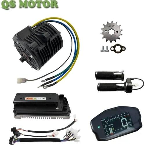 New Generation QS138-B 70H 3000W Mid-Drive PMSM Motor With Controller ND72490 For Electric Motorcycle