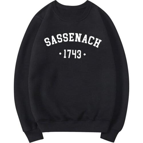 Sassenach 1743 Unisex Sweatshirt Outlander Book Series Hoodie Outlander Tv Show Inspired Hoodies Unisex Crewneck Sweatshirts Top