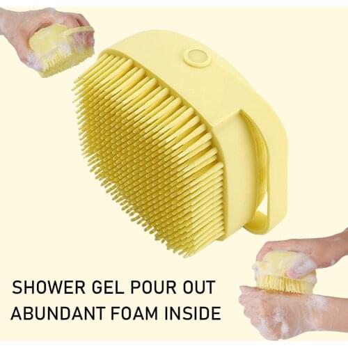 Pet Dog Shampoo Brush Cat Massage Comb Grooming Scrubber Brush for Bathing Short Hair Soft Silicone Rubber Brushes