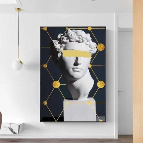 Modern Abstract Style David Sculpture Canvas Painting Wall Art Nordic Posters and Prints Wall Pictures for Living Room Decor
