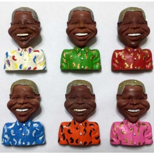 South Africa President Nelson Mandela Statue Creative 3D Fridge Magnets Tourist Souvenirs Refrigerator Magnetic Stickers