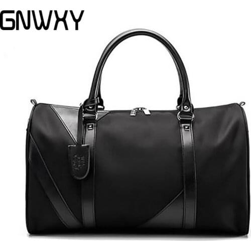 GNWXY Carry On Large Capacity Storage Men Travel Bags Waterproof Durable Fitness Pack Women Hand Luggage Weekend Bag Large/Small