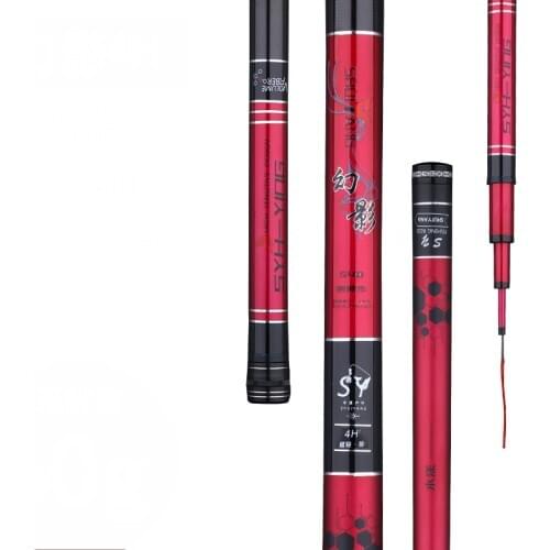 3.6M-7.2M 28/19 Tune Carp Fishing Stick4H 5H 6H Super Hard Hand PoleTaiwan Fishing Rod Carbon Fiber