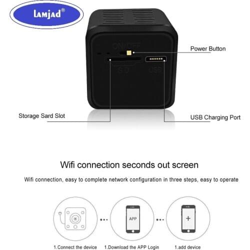 MC61 MINI1080P Night Vision WiFi Network Camera Motion Detection Video Recorder Mobile APP Remote Reception HD Smart Camera