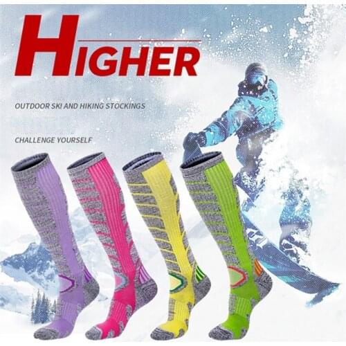 Winter Warm Comfortable Men Women Thermal Long Ski Socks Thicker Sports Snowboard Hiking Climbing Camping Socks