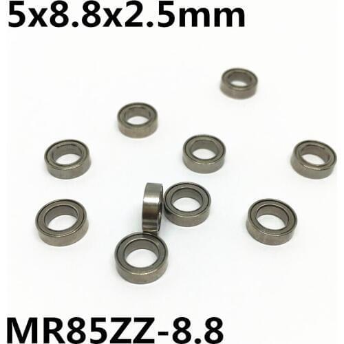 10Pcs MR85ZZ-8.8 5x8.8x2.5 mm Deep groove ball bearing Miniature bearing High qualit