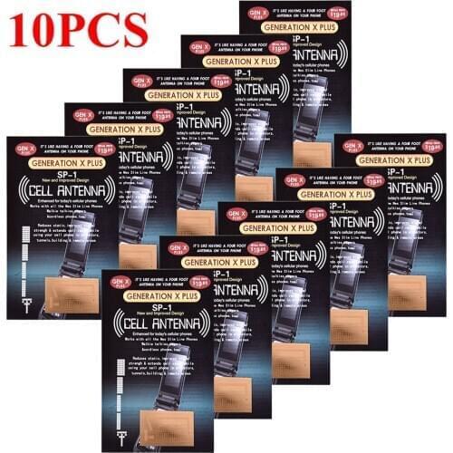 10 PCS Phone Signal Enhancement Antenna Booster Improve Signal Antenna Booster Sticker Outdoor Camping Tool