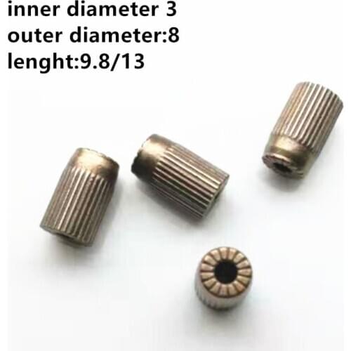 10 Pcs Inner Diameter 3mm Outer Diameter 8mm Copper Base Alloy Boundary Friction Precision Oil Bearing