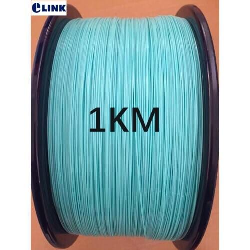 1000mtr 0.9mm tighted fiber optic cable OM3-150 Multimode aqua color for fiber pigtails ftth optical fibre wire 1km/roll ELINK