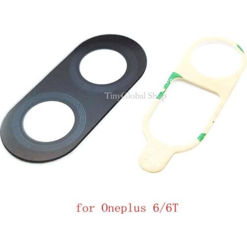 2pcs/lot New Rear Camera Glass lens with Sticker for OnePlus 6 6T A6000 1+6 1+6T top quality
