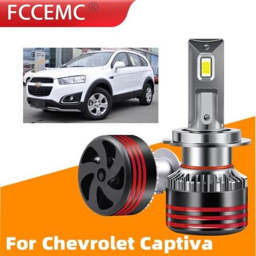 2PCS LED Car Light H1 H7 Headlight Bulbs For Chevrolet Captiva Error Free CANBUS Accessories CPS Auto Lamps Running Lights 110W