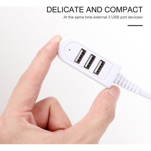 3-in-1 3 Port Standard USB 2.0 Interface Splitter External Extension Cable 30cm / 120cm Support Windows XP / Vista 7 / 8 OS