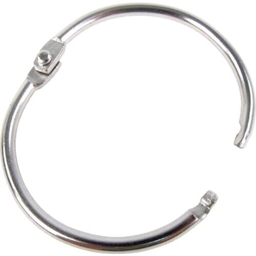 20PCS 5PCS/Bag loose leaf Binding ring stainless steel Nickel plating metal rings Binding consumables 20-110mm office suppliers