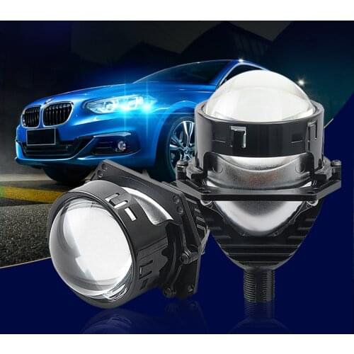 KUS 2Pcs Bi LED Projector H4 H7 9005 9006 Light Auto Bi LED Projector lens Headlight Hi/Lo Beam 80W 6000k 20000LM Led