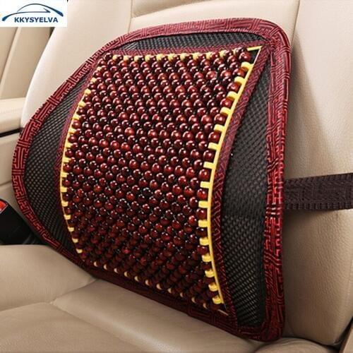 KKYSYELVA Car Seat Supports Mesh Lumbar Support for office home Chair Back Pain Support Cushion Pad Interior Accessories
