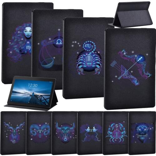 Tablet Case for Lenovo Tab E10 10.1 Inch/Tab M10 10.1 Inch/Tab M10 FHD Plus 10.3" PU Leather Adjustable Folding Stand Cover Case