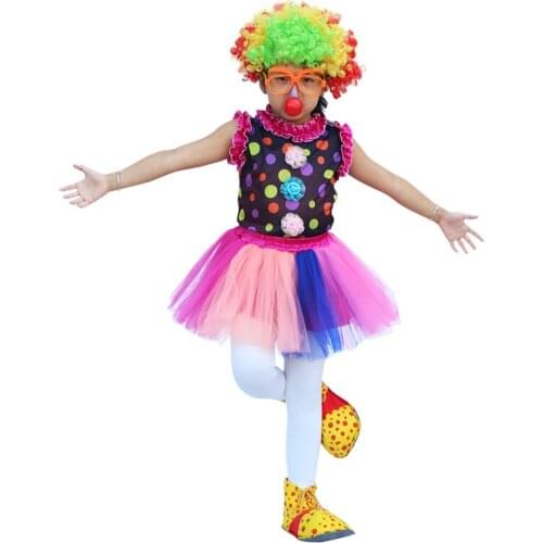Fantasia bluey girls costume clown suit dress cosplay anime kids adult