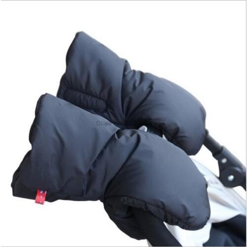 DHL 50pair Winter Pram Hand Muff Baby Carriage Pushchair Warm Fur Fleece Hand Cover Cart Muff Glove Stroller Accessories