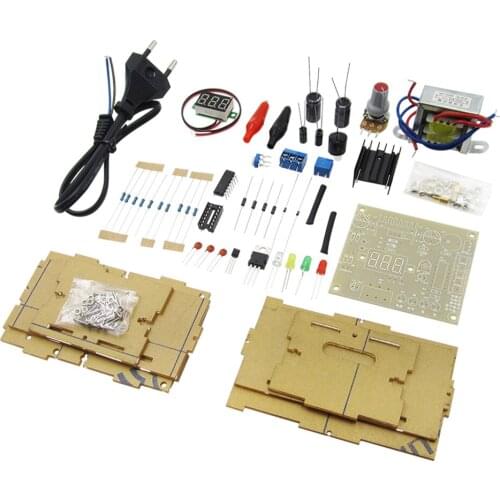 Electronic diy parts lm317 adjustable voltage regulator board kit power supply kit transformer