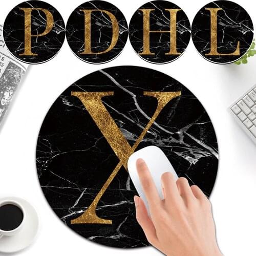 Round Shape Mouse Pad Office Game Mousepad Pc Gamer Pu Leather Waterproof Keyboard Mat Gaming Accessories Deskmat Mice