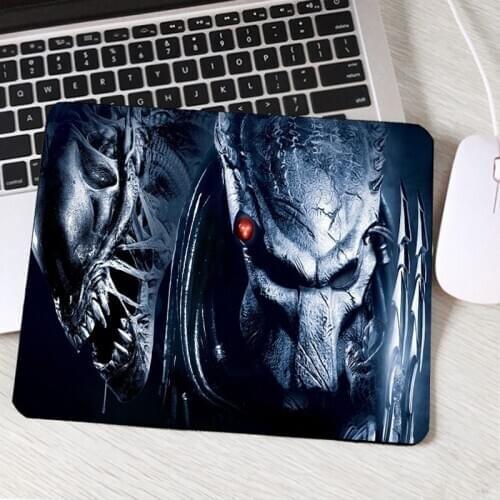 MRGBEST Small Mouse Pad Predator Warrior Pattern Alien Monster Printed MousePad Mats Laptop Computer Desk Mats for Player