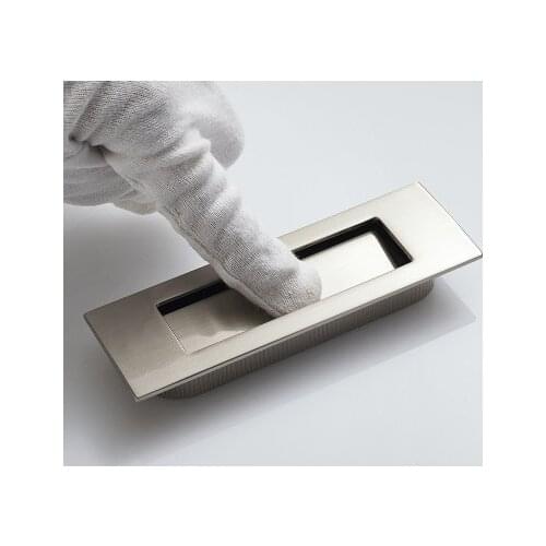 Brushed stainless steel Invisible,hidden Spring drawer /Sliding door handle Automatic closing dustproof,Hardware