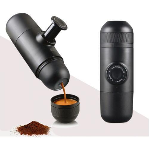 Mini espresso coffee maker(ground coffee)Mini sport coffee machine/the-hand-powered,portable espresso machine with highqliaty