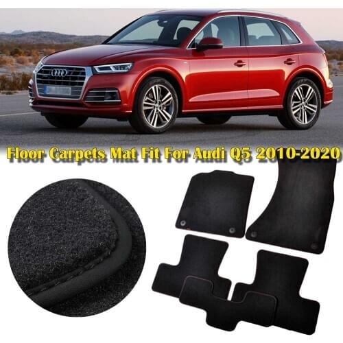 Custom Fit Solid Nylon Auto Odorless Front+Rear All Weather Car Floor Mats Liner Protection Carpets For LH/RH AUDI Q5 2010-2020