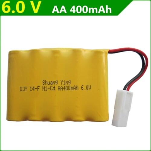 Genuine 6V 400mAh Ni-Cd rechargeable battery pack Double Eagle E703-001 remote control car battery AA batteries