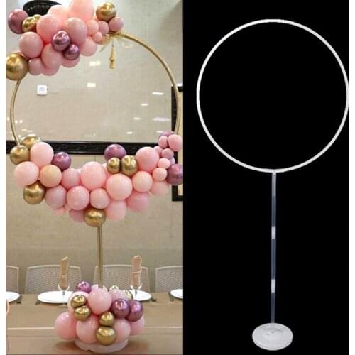 163x73cm Circle Balloon Arch Frame Birthday Balloon Stand 5/10 inch Wedding Decor Balloon Baby Shower Party Decoration Globos