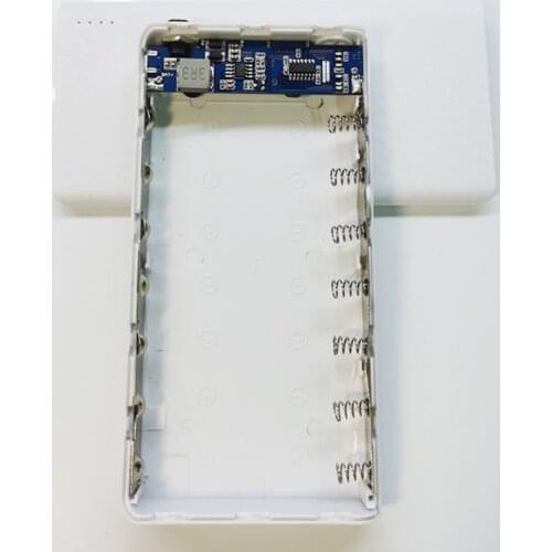 DC Output 9V/12V Dual USB Output 7x18650 Battery Case Power Bank Shell