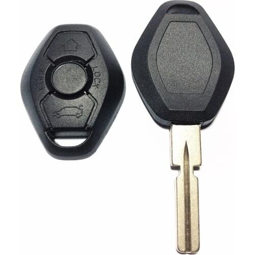 Replacement Remote Cover Case Uncut Blade Fit For BMW 3 5 7 SERIES Z3 Z4 X3 X5 M5 325i E38 E39 E46 3 Button Key Shell