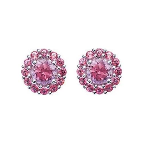 SWA 1:1 Sweet Earrings Round Ear Stud Female Fashion Gift